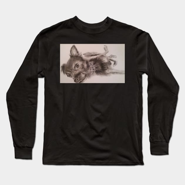 Kobi: A rescue dog Long Sleeve T-Shirt by AllansArts